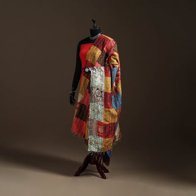 Multicolor - bengal hand embroidery patchwork reversible