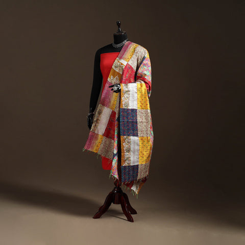 Multicolor - bengal hand embroidery patchwork reversible