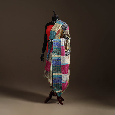 Multicolor - bengal hand embroidery patchwork reversible