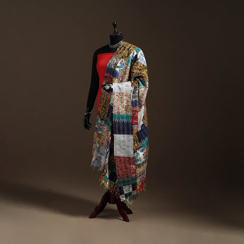 Multicolor - bengal hand embroidery patchwork reversible