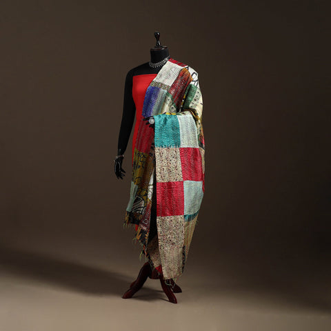 Multicolor - bengal hand embroidery patchwork reversible