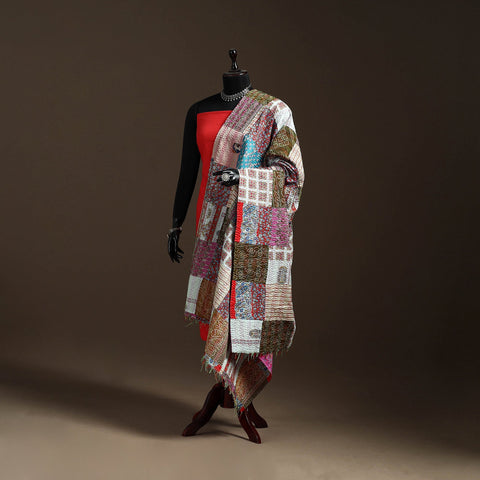 Multicolor - bengal hand embroidery patchwork reversible