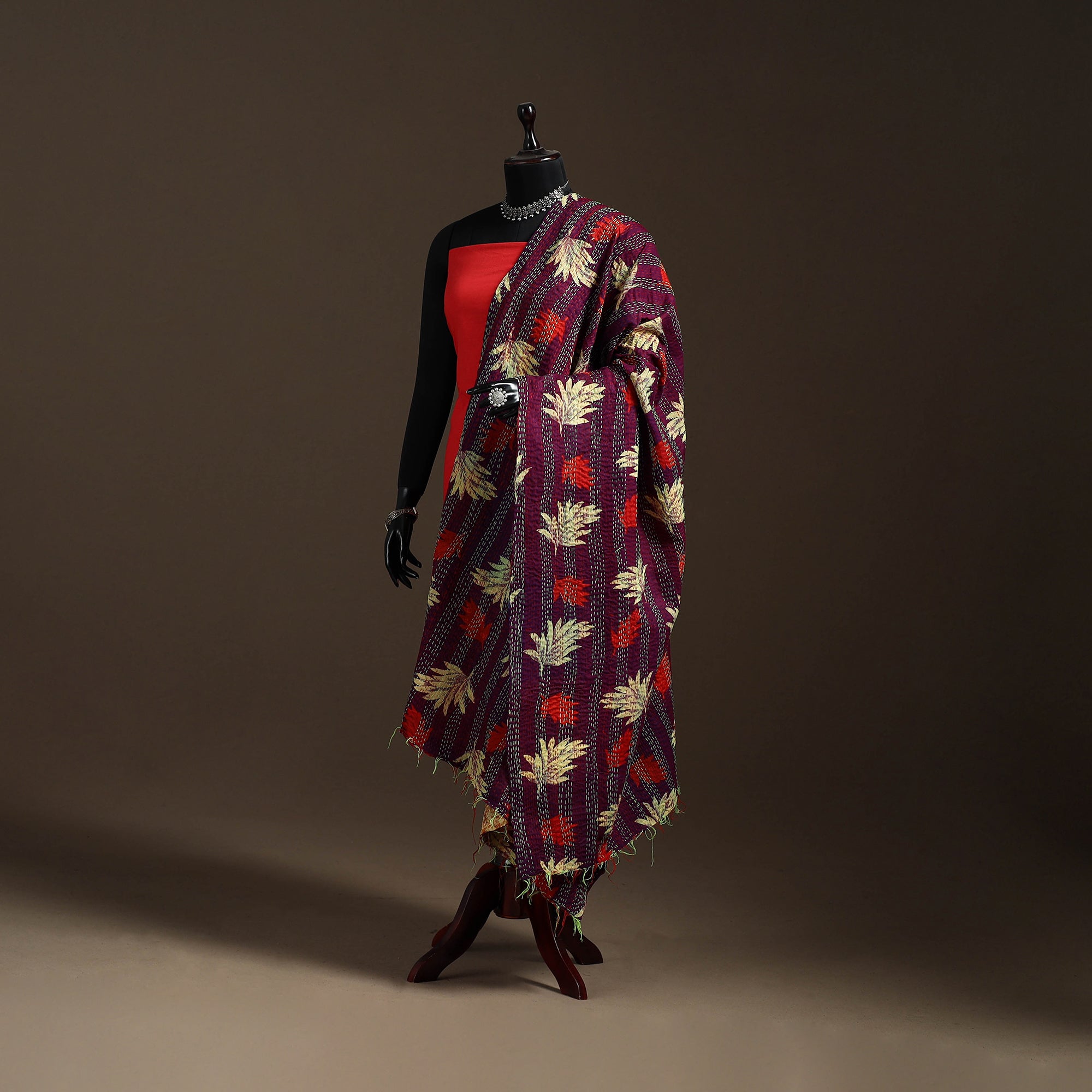 Multicolor - bengal hand embroidery patchwork reversible