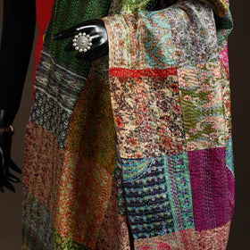 Multicolor - bengal hand embroidery patchwork reversible