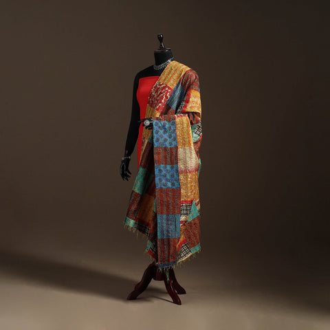 Multicolor - bengal hand embroidery patchwork reversible