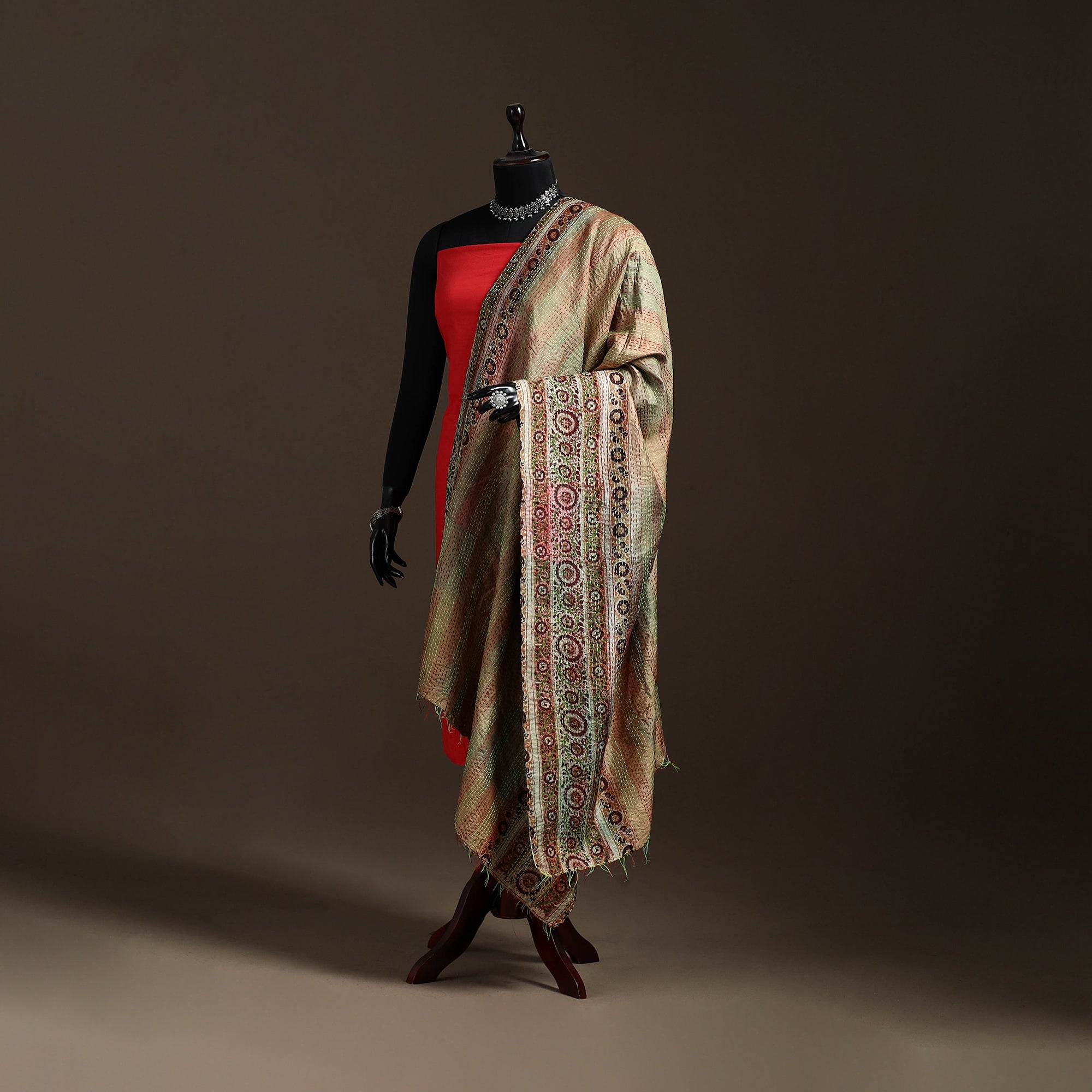 Multicolor - bengal hand embroidery patchwork reversible