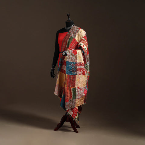 Multicolor - bengal hand embroidery patchwork reversible