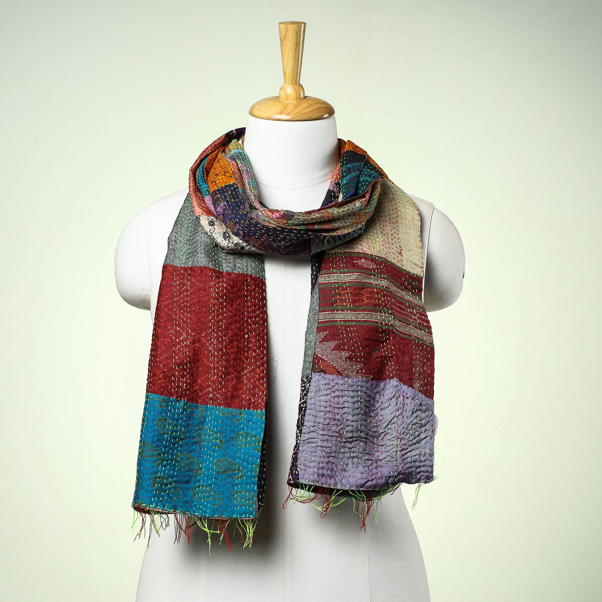 Kantha Stitch Stole