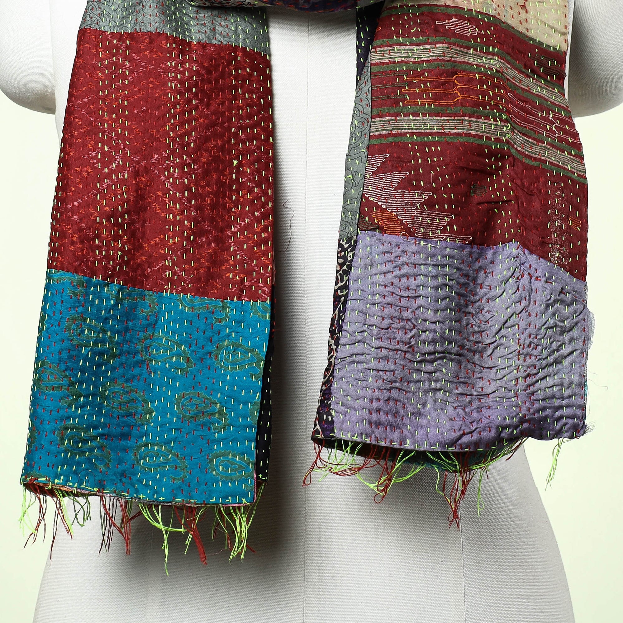 Kantha Stitch Stole