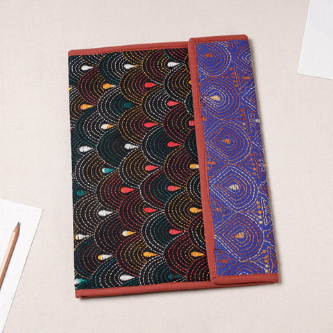 Multicolor Bengal Kantha Work Handcrafted File Folder 
