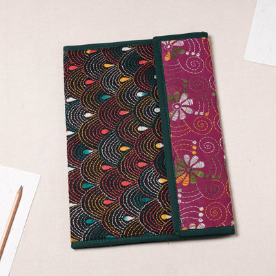 Multicolor Bengal Kantha Work Handcrafted File Folder 