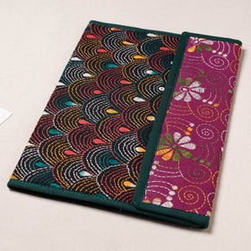 Multicolor Bengal Kantha Work Handcrafted File Folder 