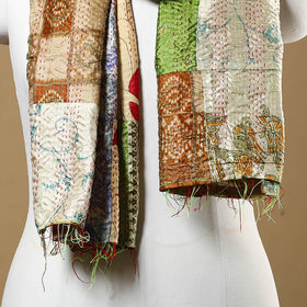 Multicolor - bengal kantha work reversible patchwork silk