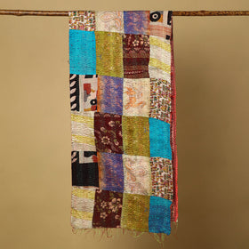 Multicolor - bengal kantha work reversible patchwork silk