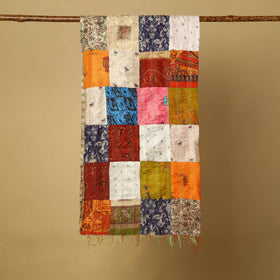 Multicolor - bengal kantha work reversible patchwork silk