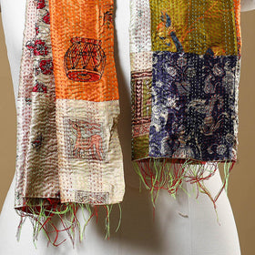 Multicolor - bengal kantha work reversible patchwork silk