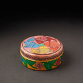 Bengal Patua Handpainted Stainless Steel Multicolor Masala Box 