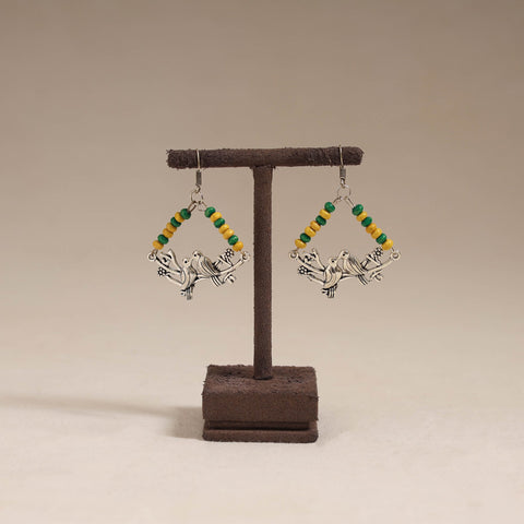 Multicolor - bhavya wooden beads earrings with german