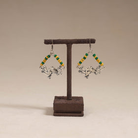 Multicolor - bhavya wooden beads earrings with german