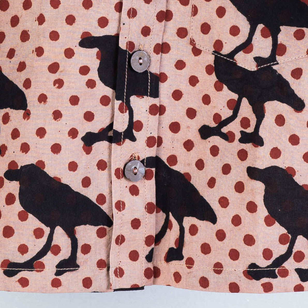 Multicolor Bindaas Block Art Printed Cotton Kids Full Sleeve Shirt