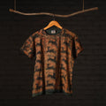 Buy Bindaas Natural Dyed Art Block Print Round Neck T-shirt in Pure Cotton Online at iTokri.com