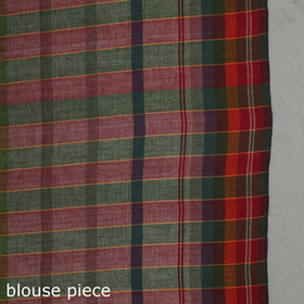 Multicolor - birbhum handloom gamchha pure cotton saree 30