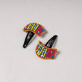  Bird - Handmade Felt & Beadwork Tik-Tak Hair Clips (Set of 2) 