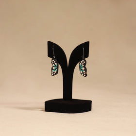 Bishnupur handpainted terracotta earrings 106 - handcrafted