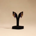 Bishnupur handpainted terracotta earrings 44 - handcrafted