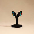 Bishnupur handpainted terracotta earrings 46 - handcrafted