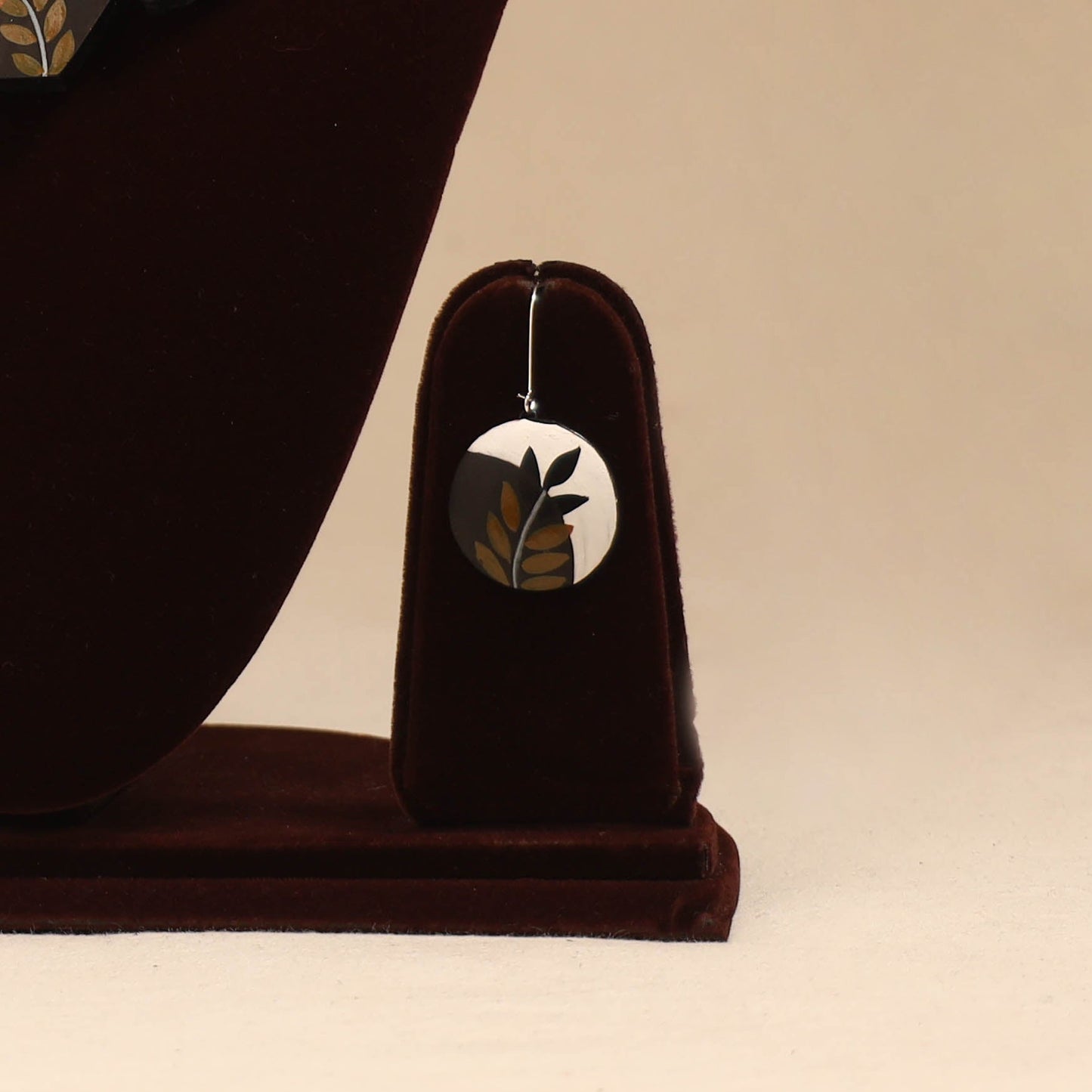 Bishnupur handpainted terracotta necklace set 38