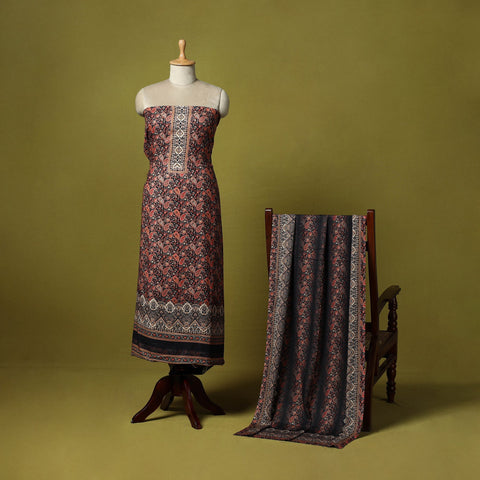 3pc digital merino wool unstitched dress material 71