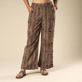 Buy Kalamkari Block Printed Cotton Elasticated Palazzo Online at iTokri.com
