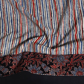 Block print cotton ajrakh blouse piece 05 - handcrafted