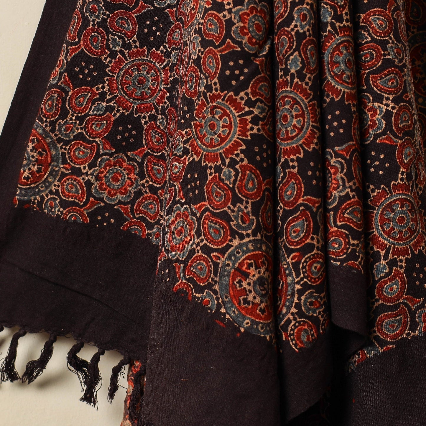 Multicolor Block Print Cotton Ajrakh Handloom Towel