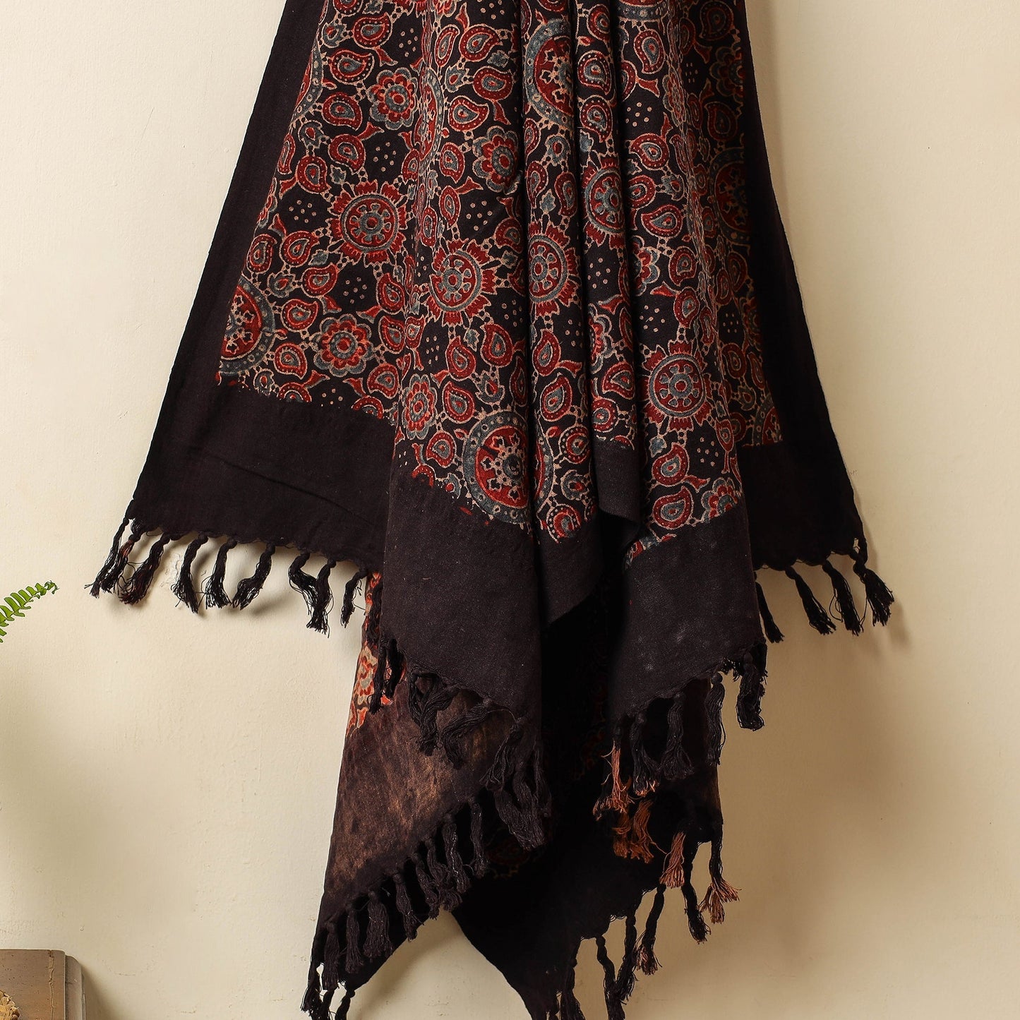 Multicolor Block Print Cotton Ajrakh Handloom Towel