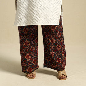 Multicolor Block Print Cotton Ajrakh Palazzo