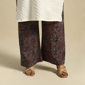 Multicolor Block Print Cotton Ajrakh Palazzo