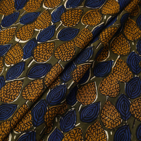 Multicolor Block Print Cotton Bagru Fabric