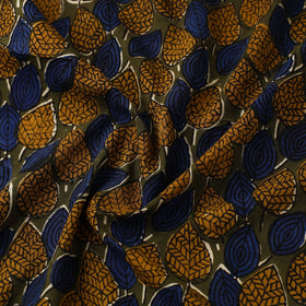Multicolor Block Print Cotton Bagru Fabric