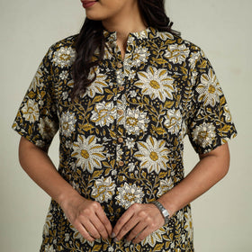  Multicolor Block Print Cotton Bagru Night Suit Set