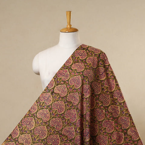 Brown - cotton sanganeri fabric 08 - handcrafted