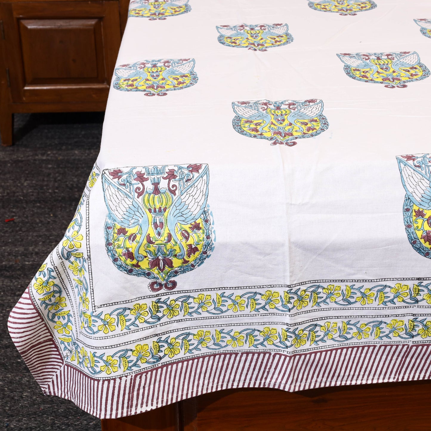  Block Print Cotton Single Sanganeri Bed Sheet