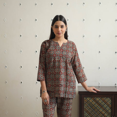 Multicolor - printed cotton co-ord set 13 - handcrafted