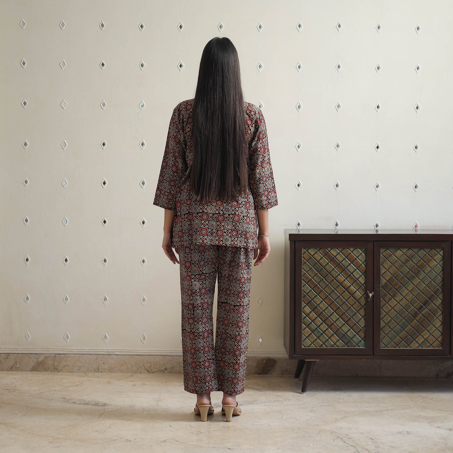 Multicolor - printed cotton co-ord set 13 - handcrafted