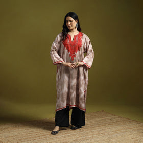 Multicolor - shibori tie-dye aari hand embroidery kashmiri