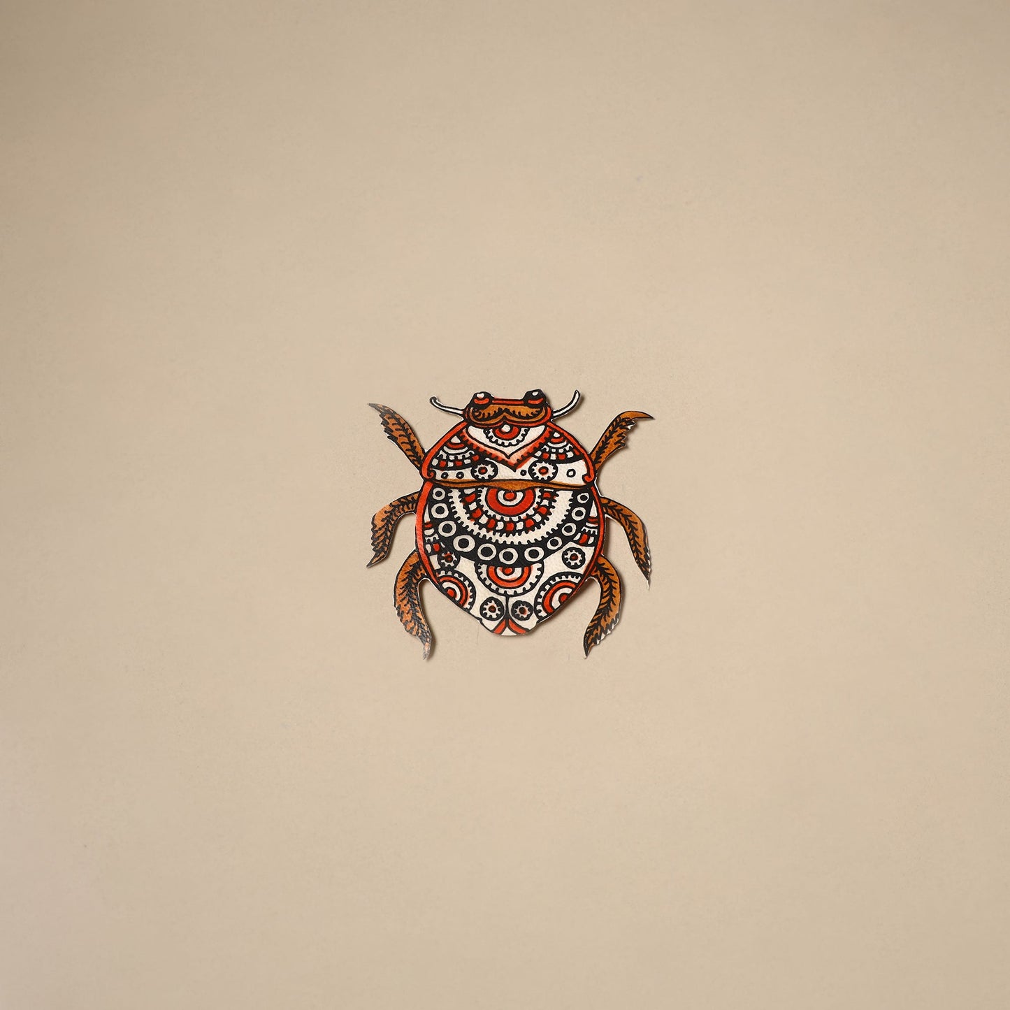 Bug - tholu bommalata leather puppet fridge magnet 01