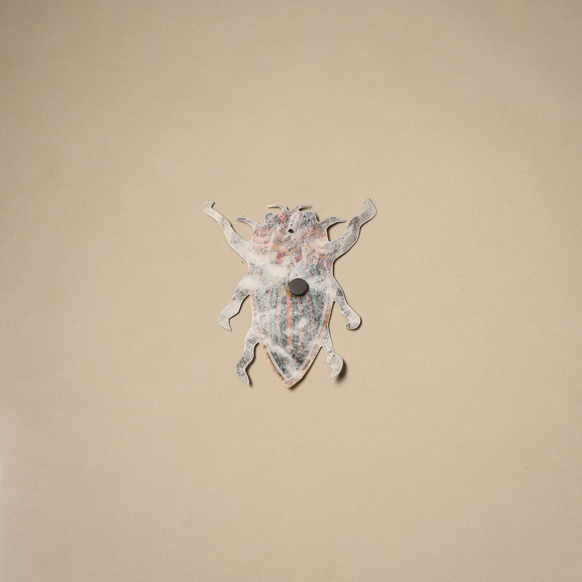 Bug - tholu bommalata leather puppet fridge magnet 03