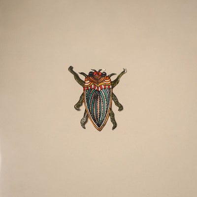Bug - tholu bommalata leather puppet fridge magnet 03
