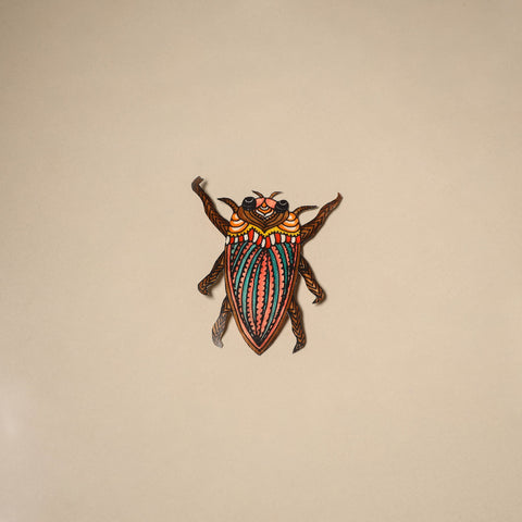Bug - tholu bommalata leather puppet fridge magnet 04